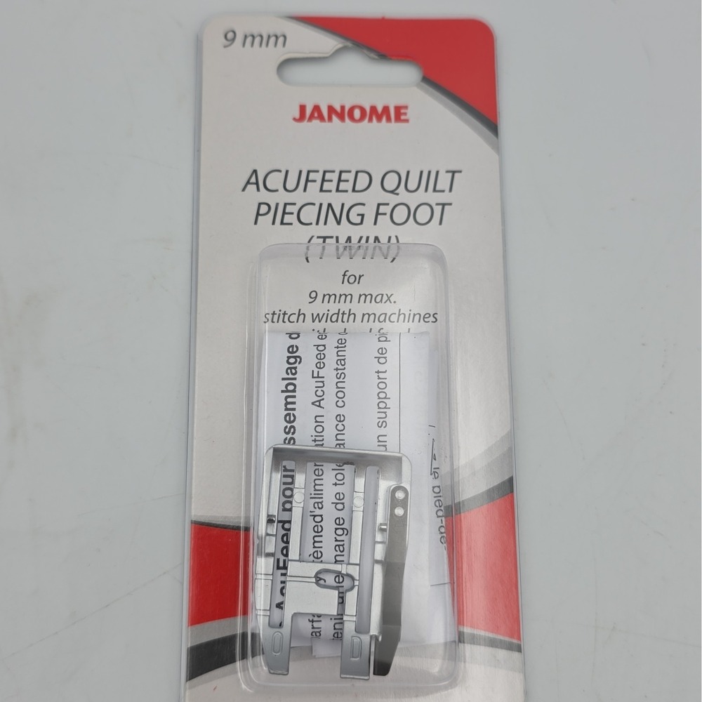 Genuine Janome Acufeed Quilt Piecing Foot (Twin) 9mm Machines Part# 202125004